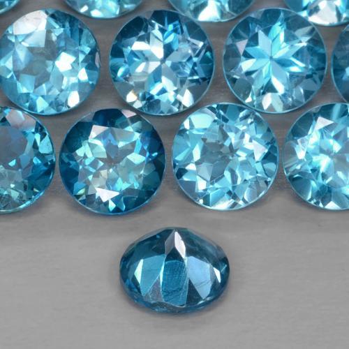 Topaze Bleu Londres naturelle Tour, 0.94 ct, VS