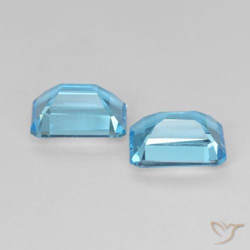 Shop natural 3.75ct Bleu Suisse Topaze gems, Octogone / coupe Émeraude, from Brésil at GemSelect. In stock, global shipping!