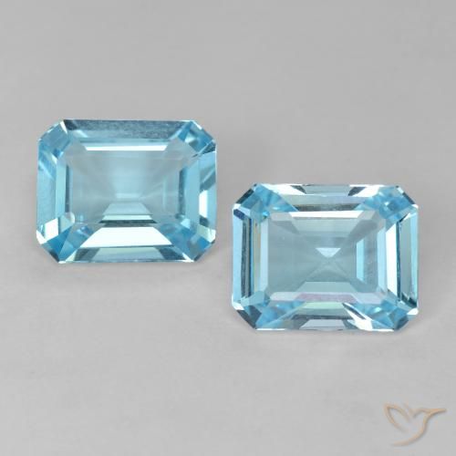 Shop natural 4.26ct Bleu Suisse Topaze gems, Octogone / coupe Émeraude, from Brésil at GemSelect. In stock, global shipping!