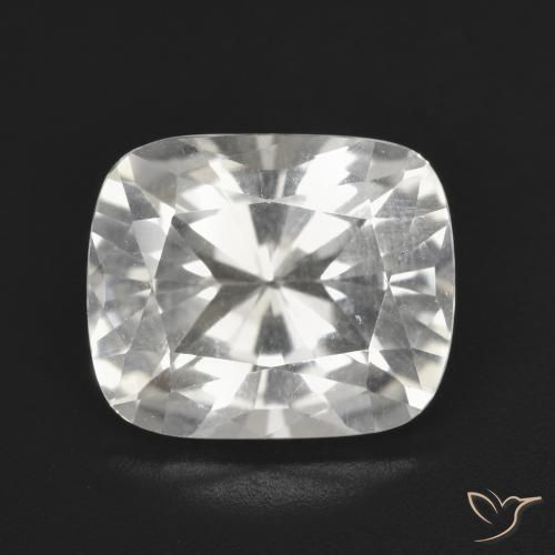 4.84ct Naturel Blanc chaud Topaze, Coussin, VVS