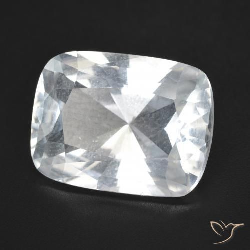 Topaze Blanc naturelle Coussin, 11.22 ct, VVS-VS