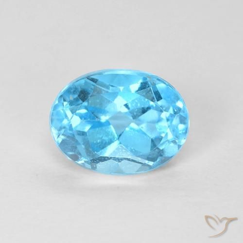 1.69ct Naturel Bleu Suisse Topaze, ovale, VS