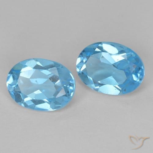 Shop natural 3.06ct Bleu Suisse Topaze gems, ovale, from Brésil at GemSelect. In stock, global shipping!