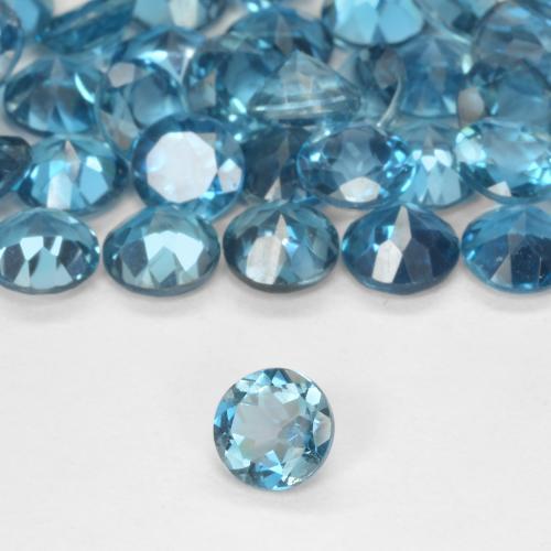 Topaze Bleu Londres naturelle Tour, 0.55 ct, VS