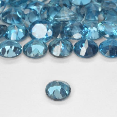 Topaze Bleu Londres naturelle Tour, 0.55 ct, VS