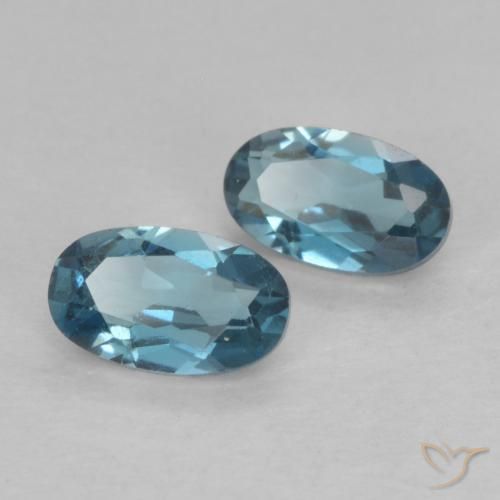 Shop natural 0.60ct Bleu Londres Topaze gems, ovale, from Brésil at GemSelect. In stock, global shipping!