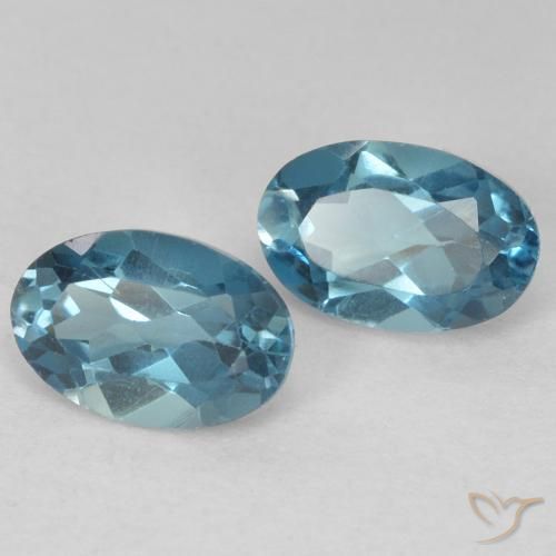 Shop natural 1.18ct Bleu Londres Topaze gems, ovale, from Brésil at GemSelect. In stock, global shipping!