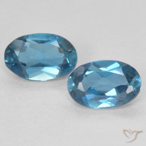 Shop natural 1.02ct Bleu Londres Topaze gems, ovale, from Brésil at GemSelect. In stock, global shipping!