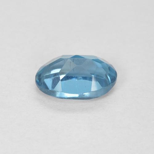Topaze Bleu Londres naturelle ovale, 0.59 ct, VVS-VS