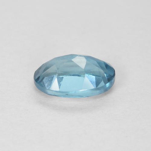 Topaze Bleu Londres naturelle ovale, 0.62 ct, VVS-VS