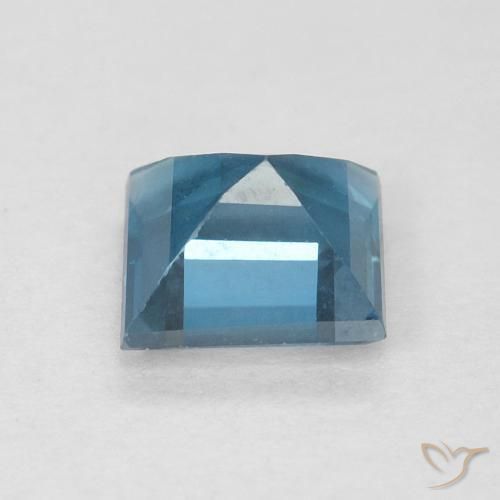 Topaze Bleu Londres naturelle Carré, 0.67 ct, VVS-VS