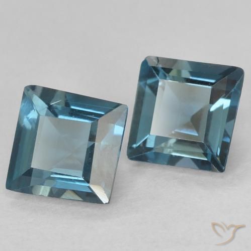 Shop natural 1.41ct Bleu Londres Topaze gems, Carré, from Brésil at GemSelect. In stock, global shipping!