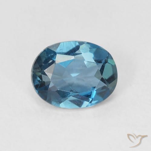 0.73ct Naturel Bleu Londres Topaze, ovale, VVS