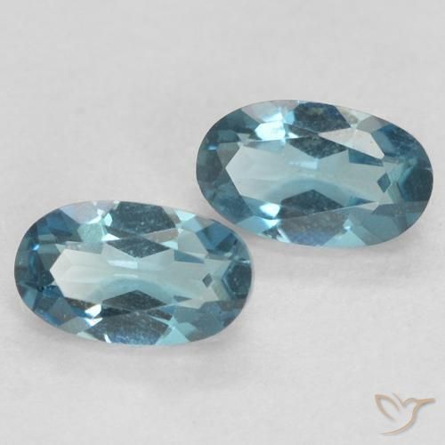 Shop natural 0.60ct Bleu Londres Topaze gems, ovale, from Brésil at GemSelect. In stock, global shipping!