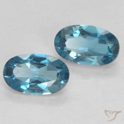 Shop natural 0.59ct Bleu Londres Topaze gems, ovale, from Brésil at GemSelect. In stock, global shipping!