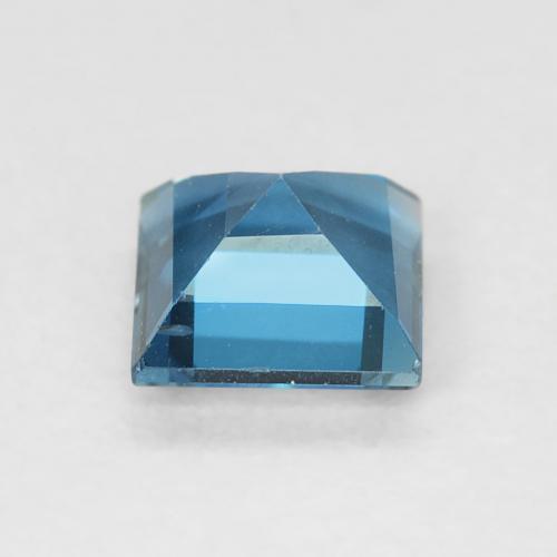 Topaze Bleu Londres naturelle Carré, 0.81 ct, VVS-VS