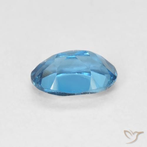Topaze Bleu Londres naturelle ovale, 0.61 ct, VVS-VS