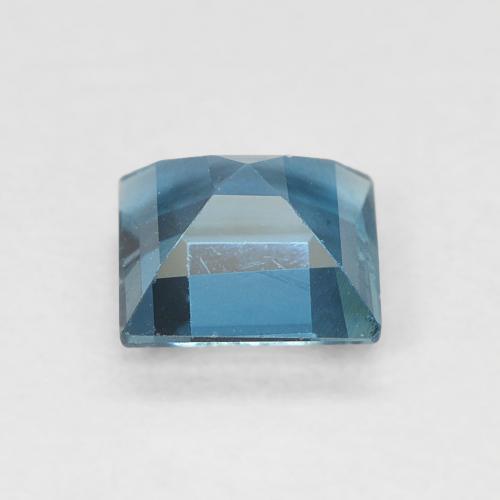 Topaze Bleu Londres naturelle Carré, 0.77 ct, VVS-VS