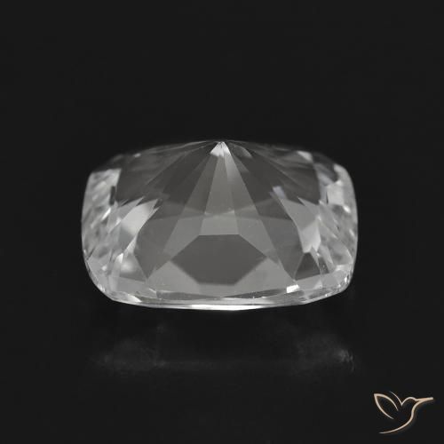 Topaze Blanc clair naturelle Coussin, 3.81 ct, VVS-VS