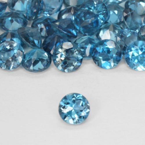 Topaze Bleu Londres naturelle Tour, 0.53 ct, VVS-VS