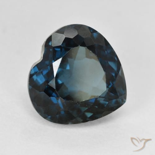 Topaze Bleu Londres naturelle Cœur, 7.59 ct, VVS