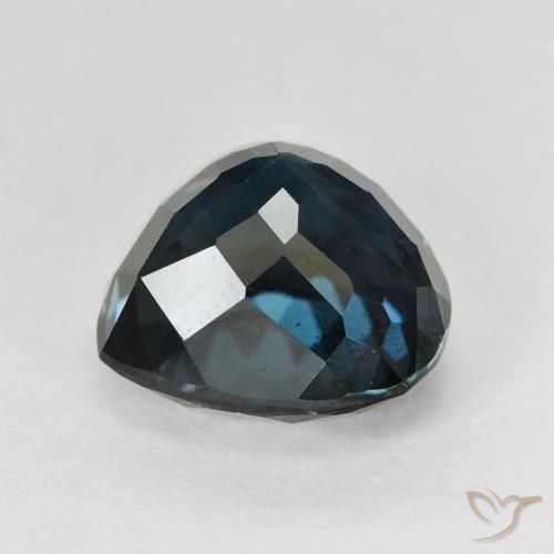 Topaze Bleu Londres naturelle Cœur, 7.59 ct, VVS