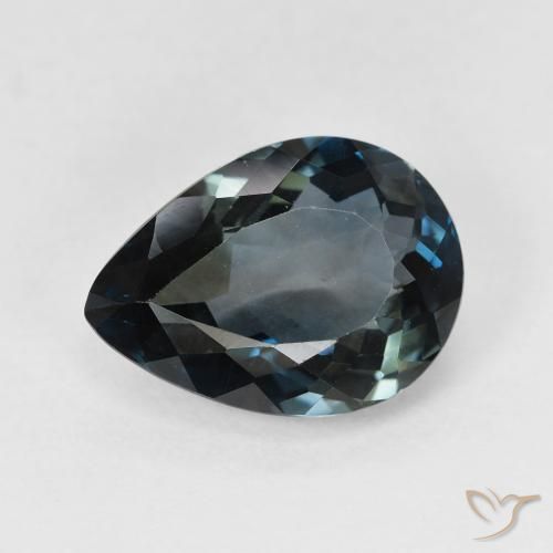 4.54ct Naturel Bleu minuit Topaze, En forme de poire, VVS