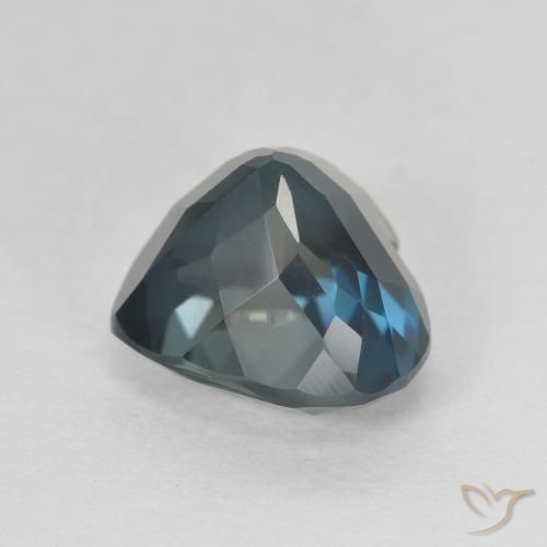 Topaze Bleu Londres naturelle Cœur, 4.36 ct, VVS-VS