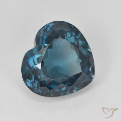 Topaze Bleu Londres naturelle Cœur, 4.73 ct, VVS-VS