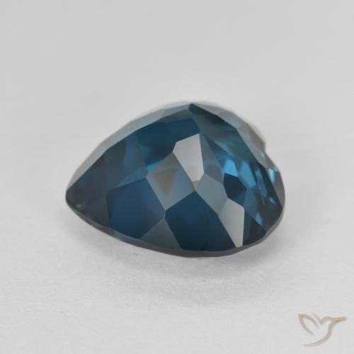 Topaze Bleu Londres naturelle Cœur, 4.69 ct, VVS
