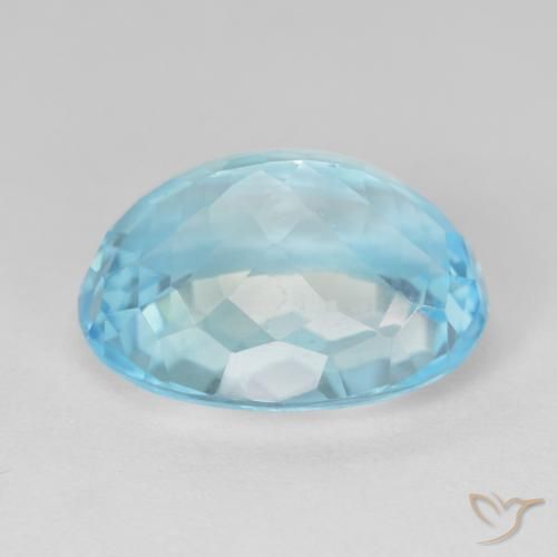 Topaze Bleu ciel naturelle ovale, 16.94 ct, VS
