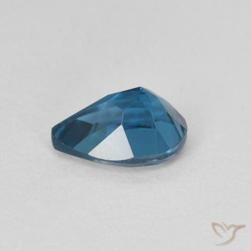 Topaze Bleu Londres naturelle En forme de poire, 0.92 ct, VS