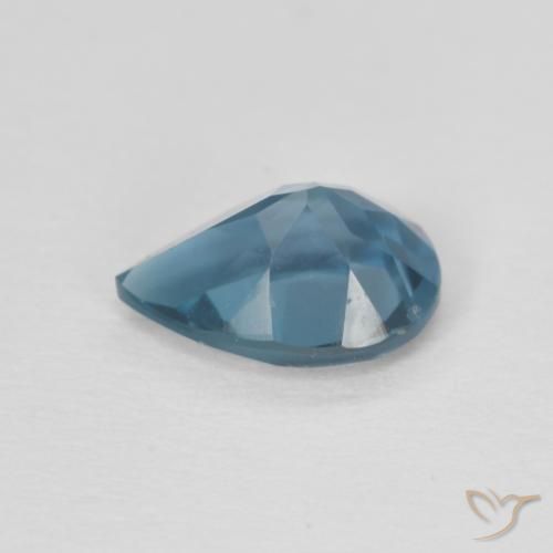 Topaze Bleu Londres naturelle En forme de poire, 0.85 ct, VVS