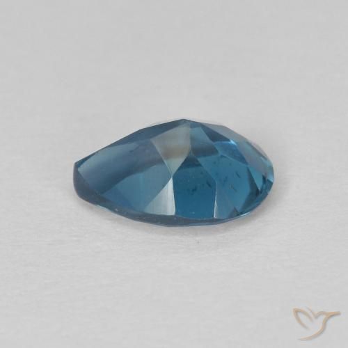Topaze Bleu Londres naturelle En forme de poire, 0.81 ct, VS
