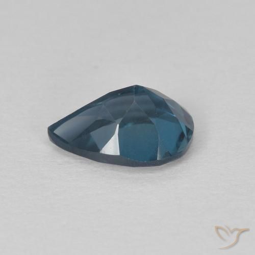 Topaze Bleu Londres naturelle En forme de poire, 0.74 ct, VS