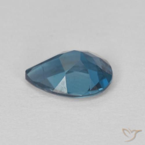 Topaze Bleu Londres naturelle En forme de poire, 0.83 ct, VS