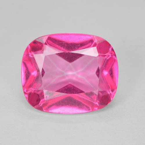 6.30ct Naturel Rose vif Topaze, Coussin, VVS
