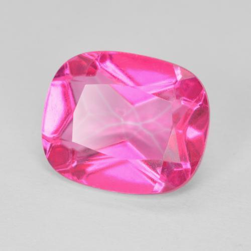 Topaze Rose vif naturelle Coussin, 6.30 ct, VVS