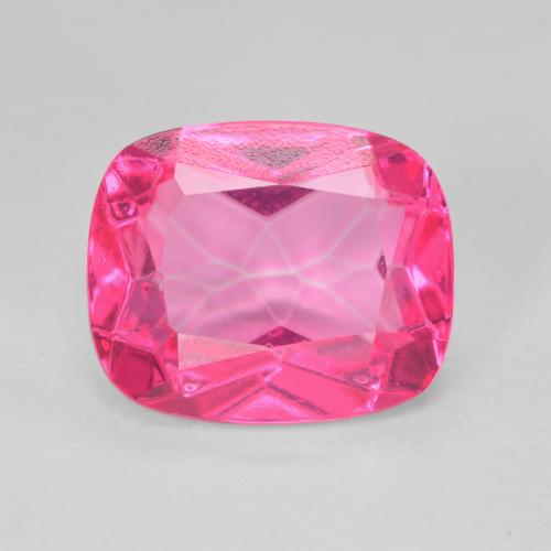 6.31ct Naturel Magenta profond Topaze, Coussin, VVS