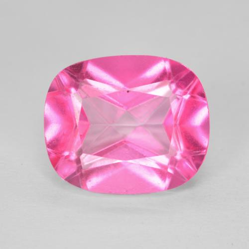 Topaze rose naturelle coupe coussin, 7,28 ct, VVS