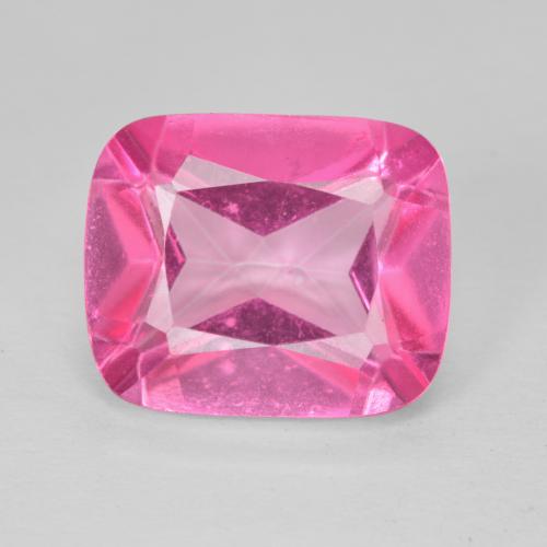 7.06ct Naturel Rose vif Topaze, Coussin, VVS