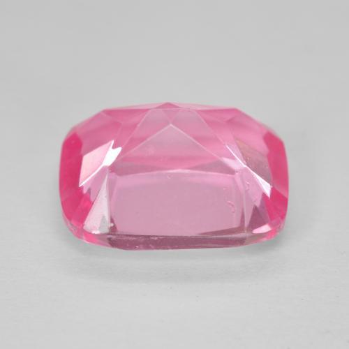 Topaze Rose vif naturelle Coussin, 7.06 ct, VVS