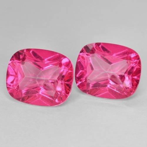 Shop natural 13.48ct Rose vif Topaze gems, Coussin, from Brésil at GemSelect. In stock, global shipping!