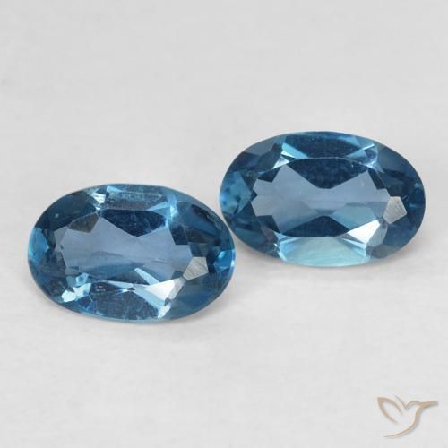 Achetez naturel 0,98ct bleue topaze gems, coupe ovale, en provenance brésil chez gemselect. en stock, livraison internationale!
