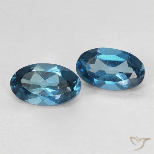 Shop natural 0.64ct Bleu Londres Topaze gems, ovale, from Brésil at GemSelect. In stock, global shipping!