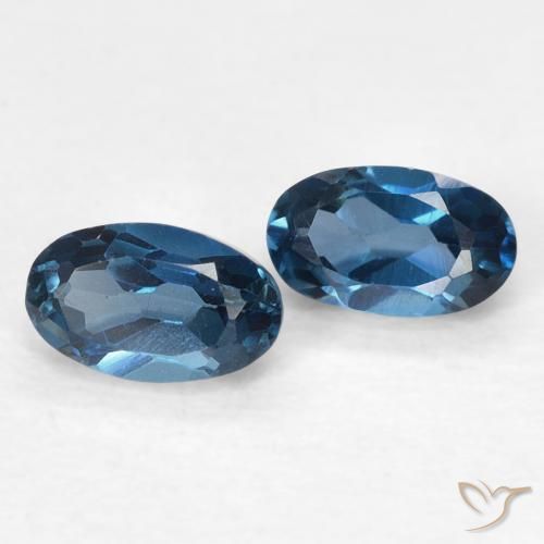 Achetez naturel 0,73ct bleue topaze gems, coupe ovale, en provenance brésil chez gemselect. en stock, livraison internationale!