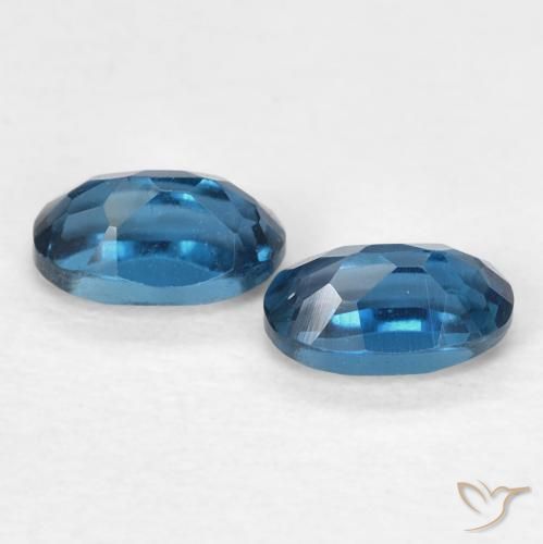 Achetez naturel 0,73ct bleue topaze gems, coupe ovale, en provenance brésil chez gemselect. en stock, livraison internationale!