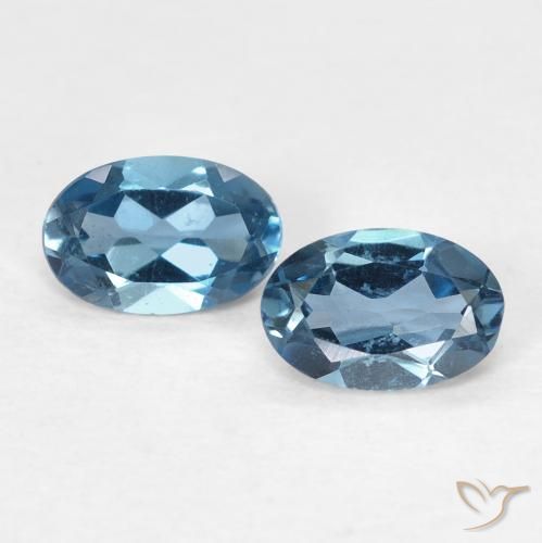 Shop natural 0.99ct Bleu Londres Topaze gems, ovale, from Brésil at GemSelect. In stock, global shipping!