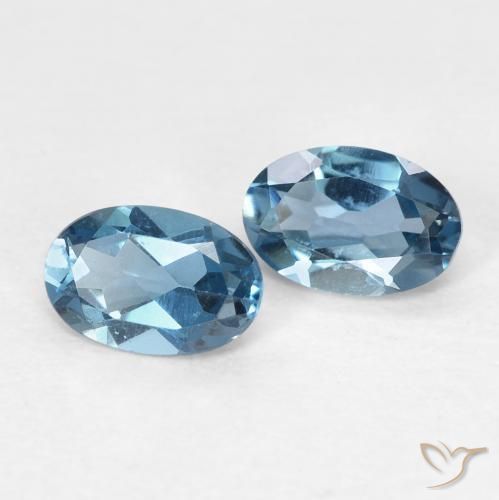 Shop natural 0.99ct Bleu Londres Topaze gems, ovale, from Brésil at GemSelect. In stock, global shipping!