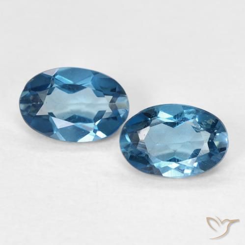 Shop natural 1.05ct Bleu Londres Topaze gems, ovale, from Brésil at GemSelect. In stock, global shipping!